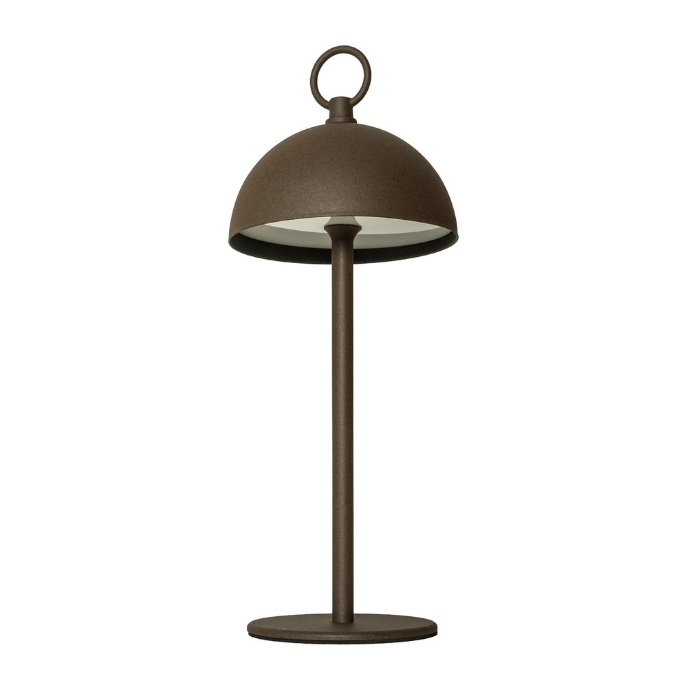 Branson 12" Rust Dimmable Rechargeable Table Lamp