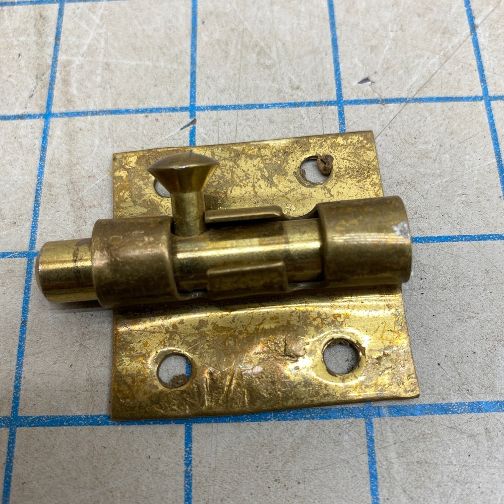Vintage brass Barrel Bolt Slide Latch Security Lock - Mismatched?