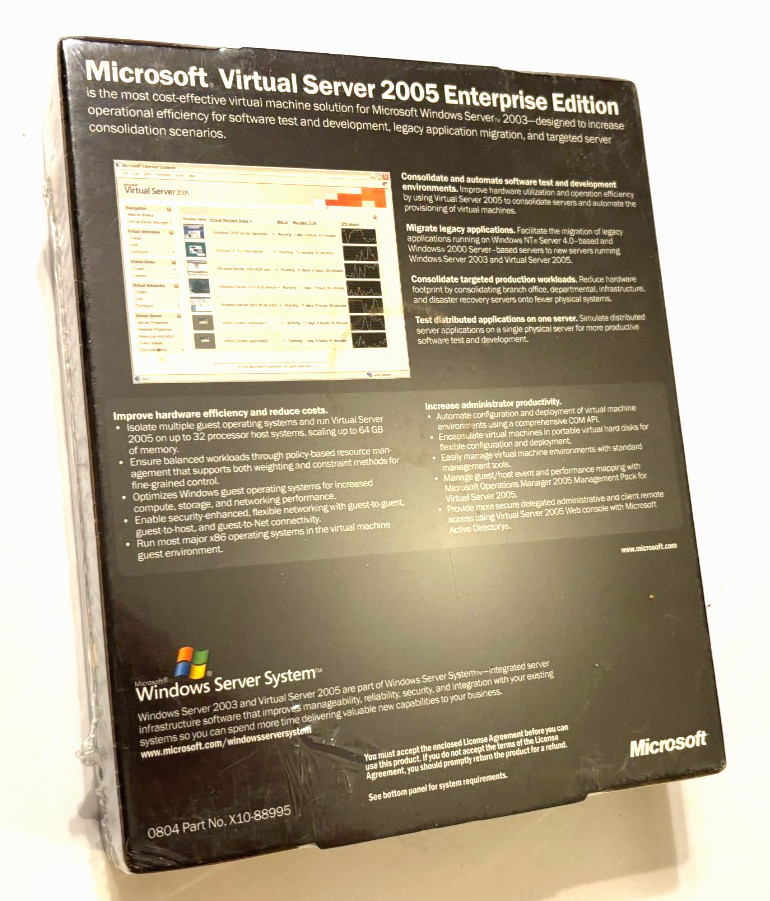 Microsoft Virtual Server 2005 Enterprise Edition New