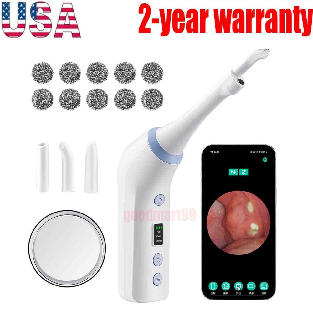 Visible Tonsil Stone Remover with 300K HD Camera Electronic Tonsil Cleaner Kit