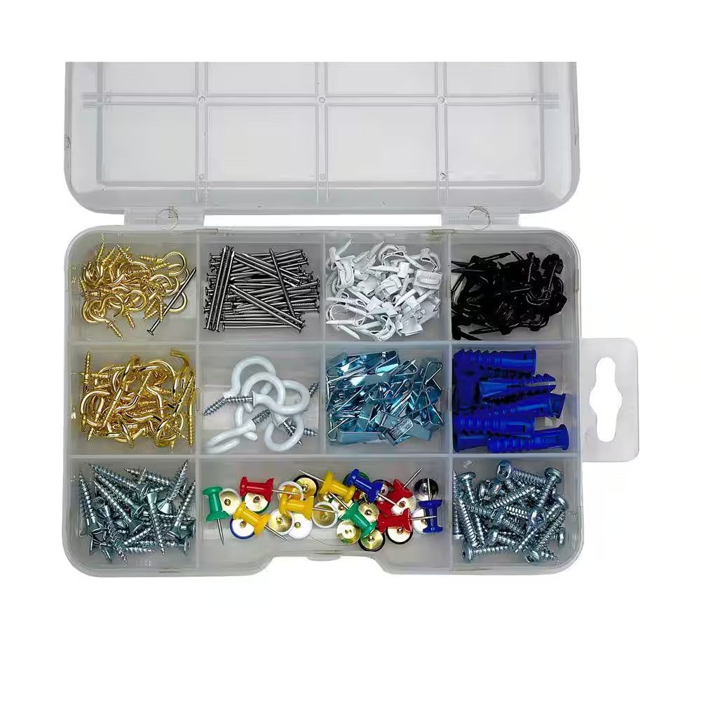 246-Piece Assorted Household Hanging Kit with Storage Case