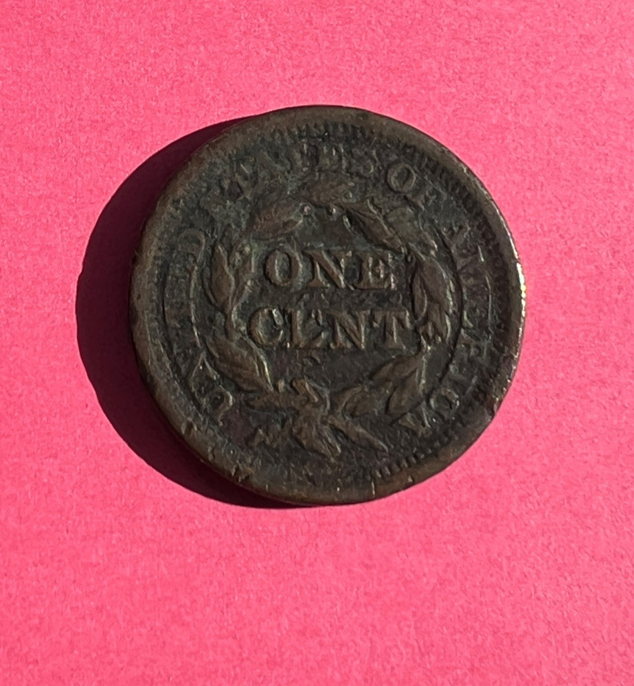 1853 Braided Hair Large Cent
