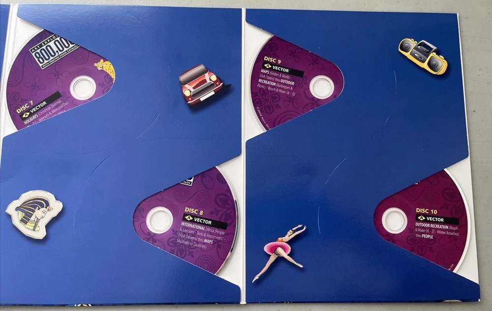 ART EXPLOSION 800,000 Clip Art Library Software PC 34 CD Image Graphics