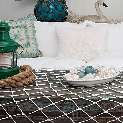 2 Pack Fish Net Decorations for Party Off White