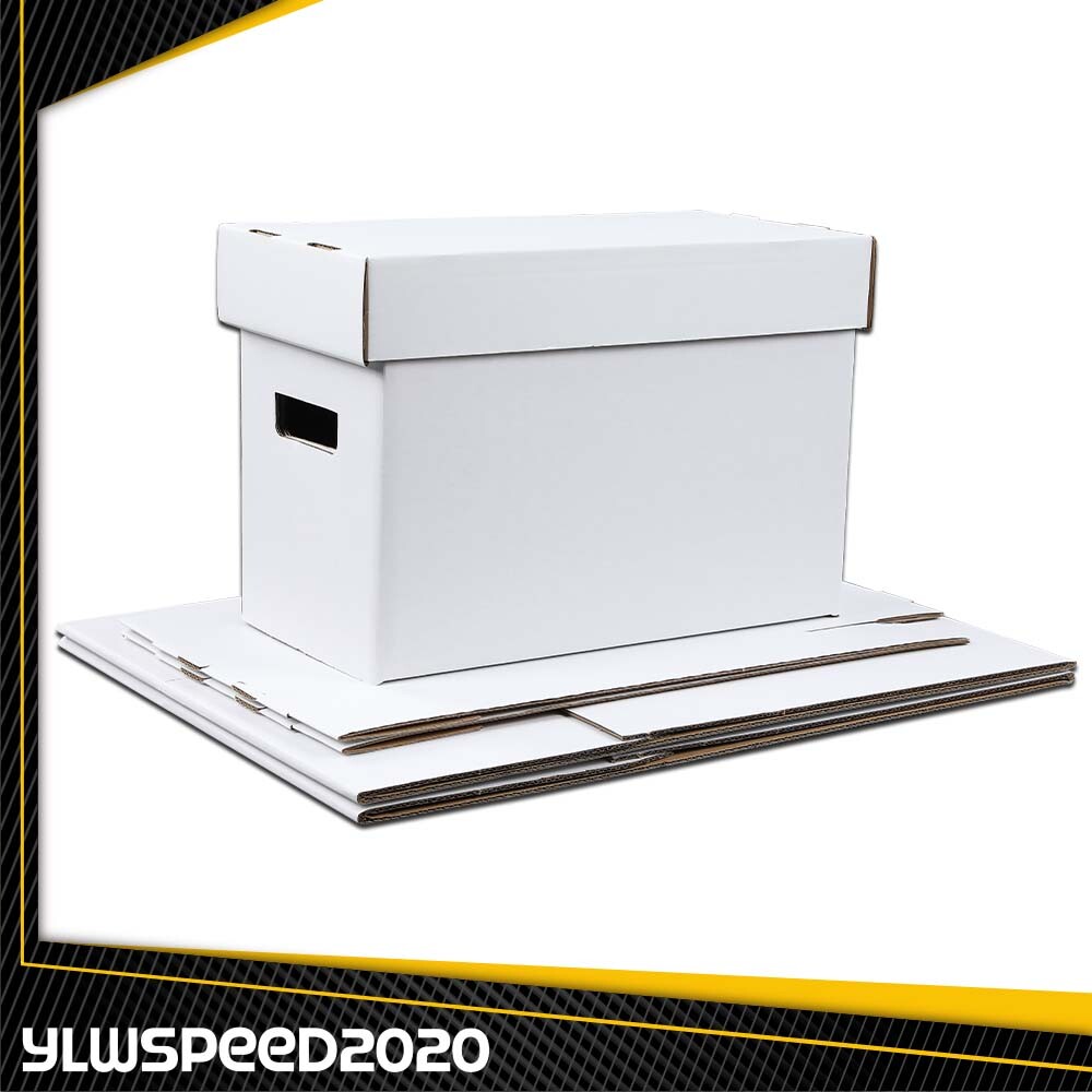 3X Short Comic Book Storage Boxes Holds New 150 175 Stackable Archival Cardboard