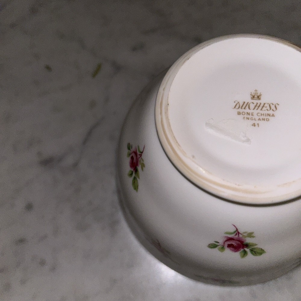 Duchess Rose Bud Creamer & Sugar Basin