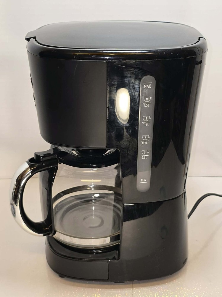 Haden Programmable 10 Cup Coffee Maker Black Glass Carafe EUC ☕✨