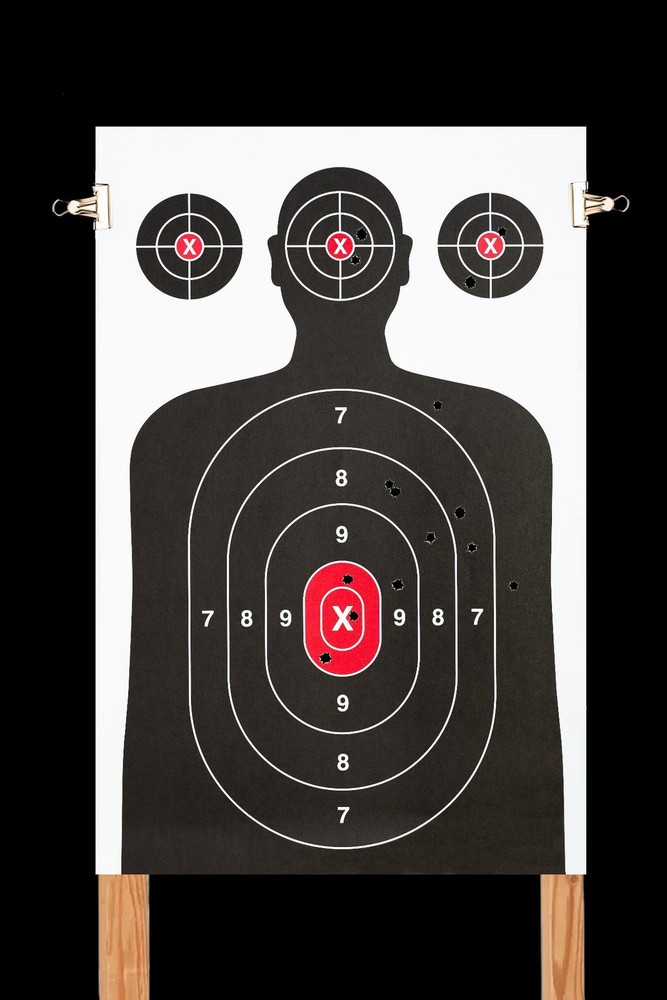 50 Pack Paper Shooting Target for Gun Range - Silhouette Large, 50