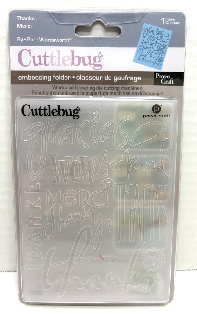 CUTTLEBUG Embossing Folders--Lot of 4--Pre Owned--Complete