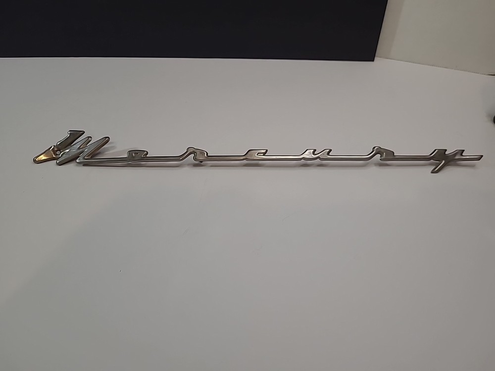 1955-56 Mercury Monterey Script OEM Quarter Panel Original Emblems