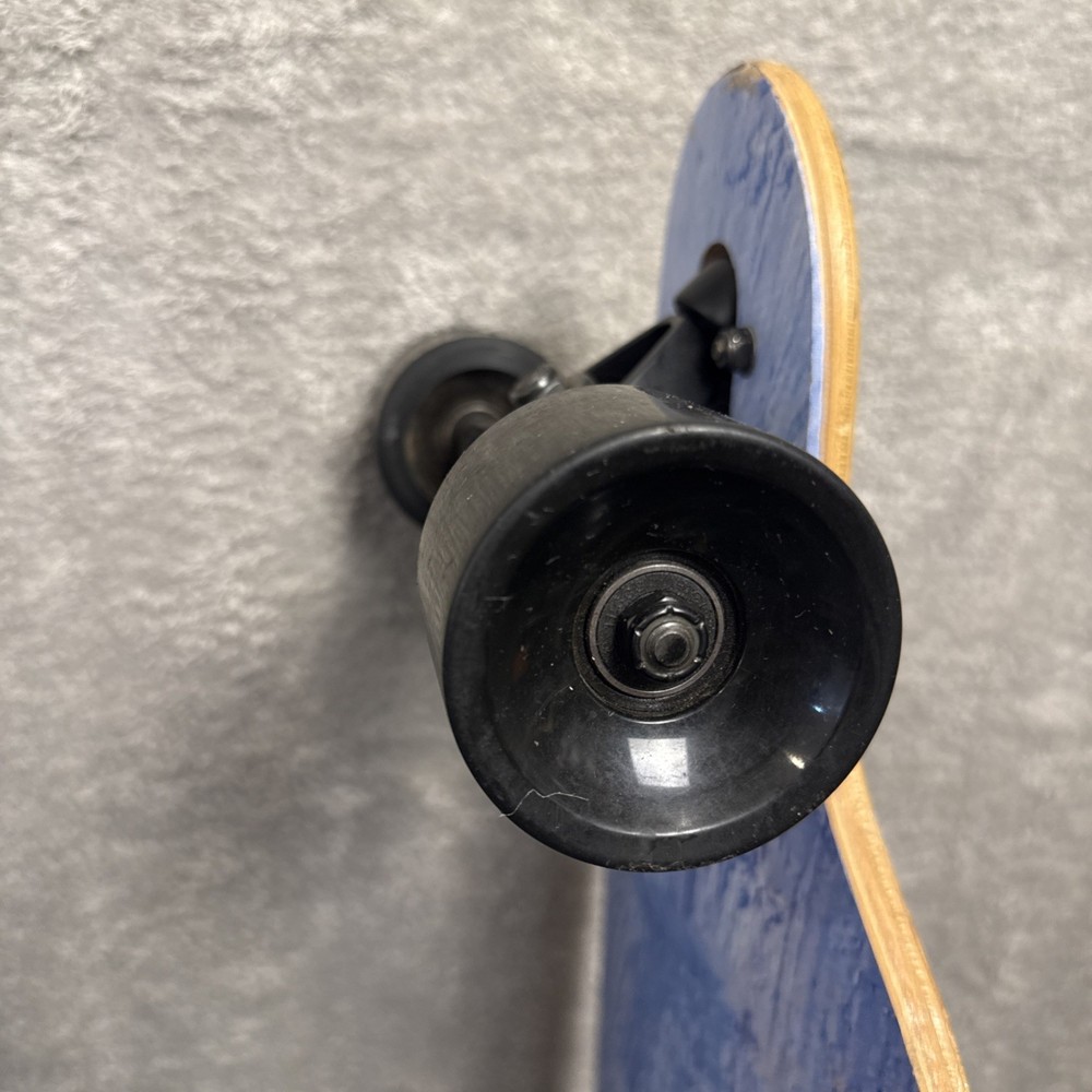 Retrospec Drop Through Longboard Skateboard Cruiser Bamboo Deck Blue Geometric