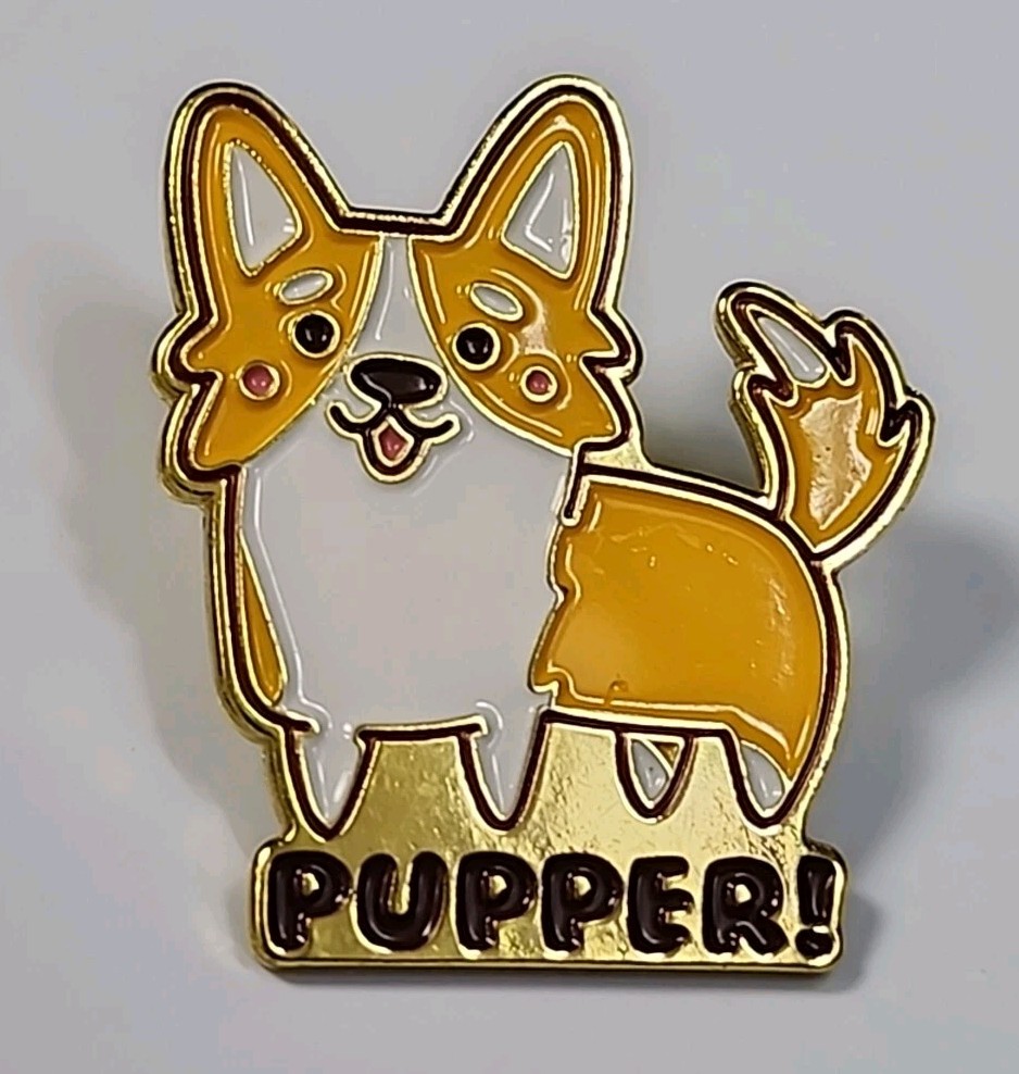 Pupper! Corgi Dog Lapel Pin