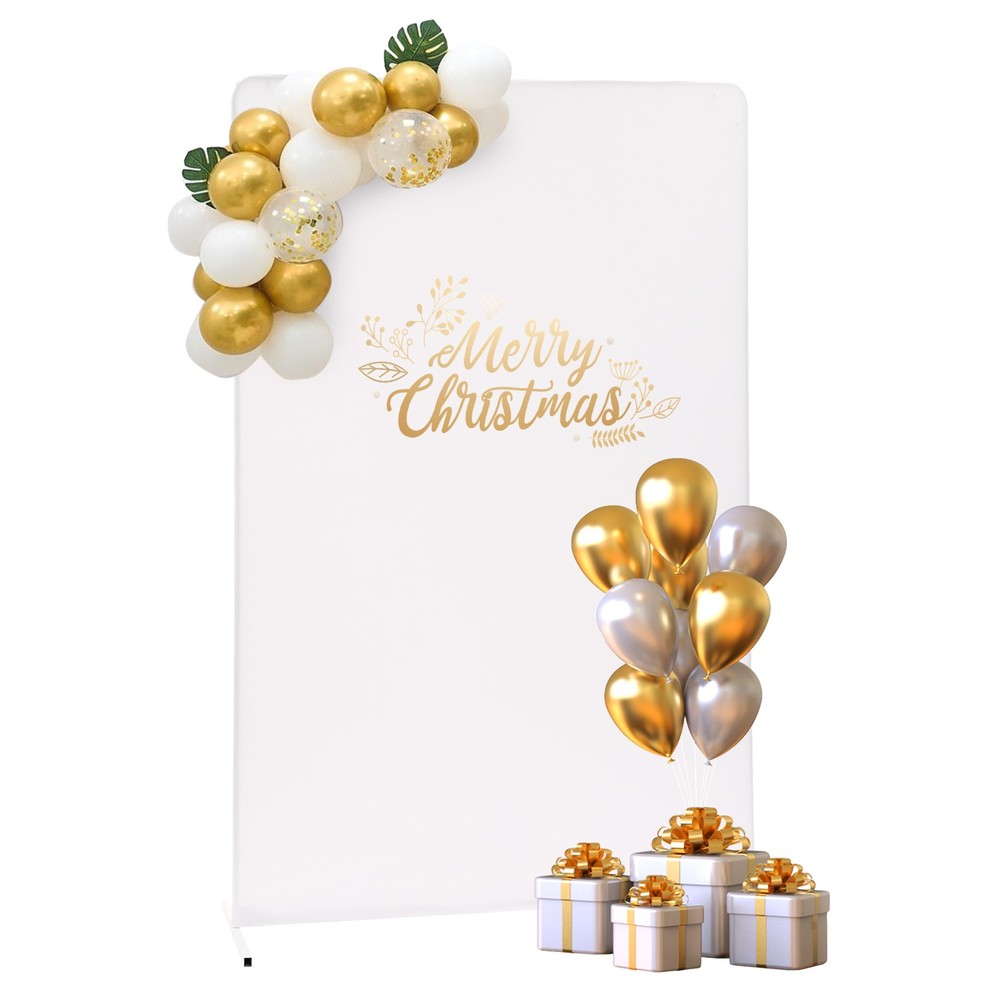 White Wedding Backdrop Stand Rectangle Backdrop Frame Backdrop Stand 1.5*0.5*2m