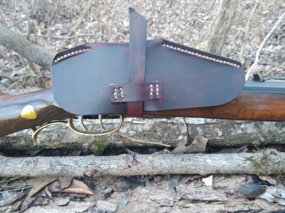 Cow's Knee Leather Lock & Pan Cover Flintlock