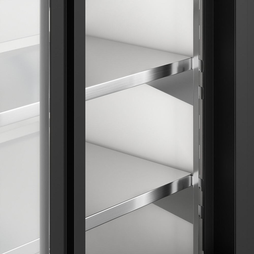 50" White Square Glass Refrigerated Deli Case