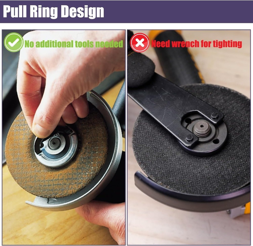 2Pcs Quick Change Angle Grinder Flange Nuts 5/8-11 Grinder Nut Replacement Lock