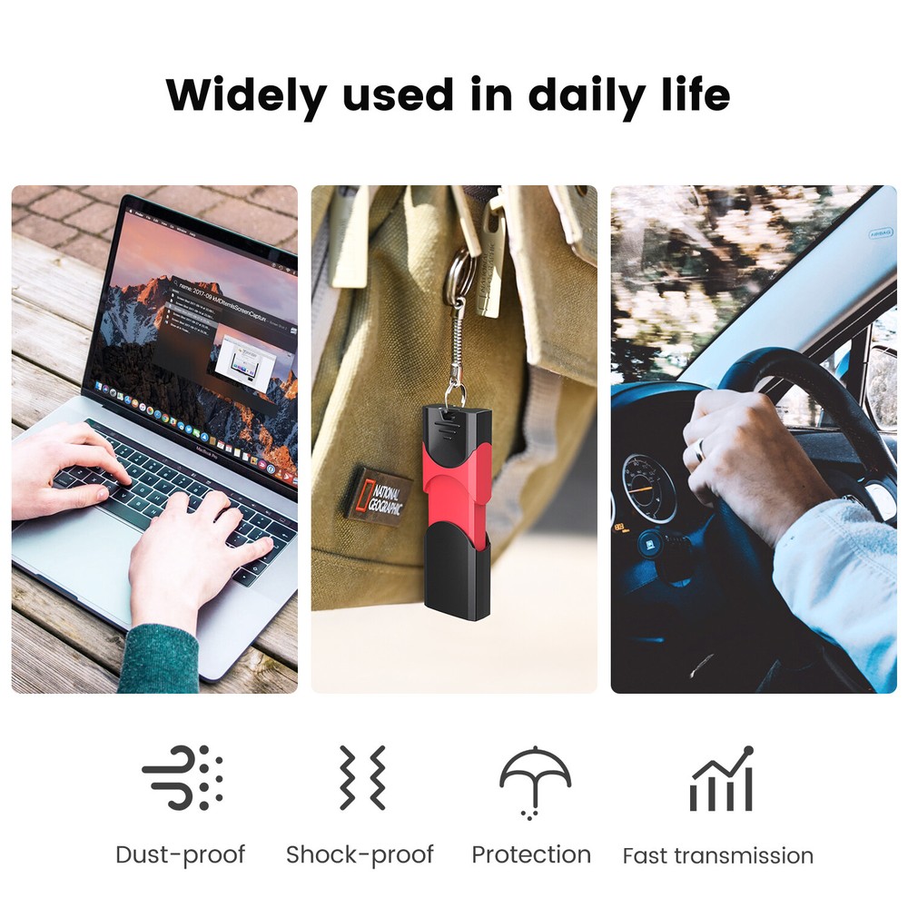 High Speed USB 3.0 32GB 10Pack Retractable Flash Drive Memory Storage USB Memory