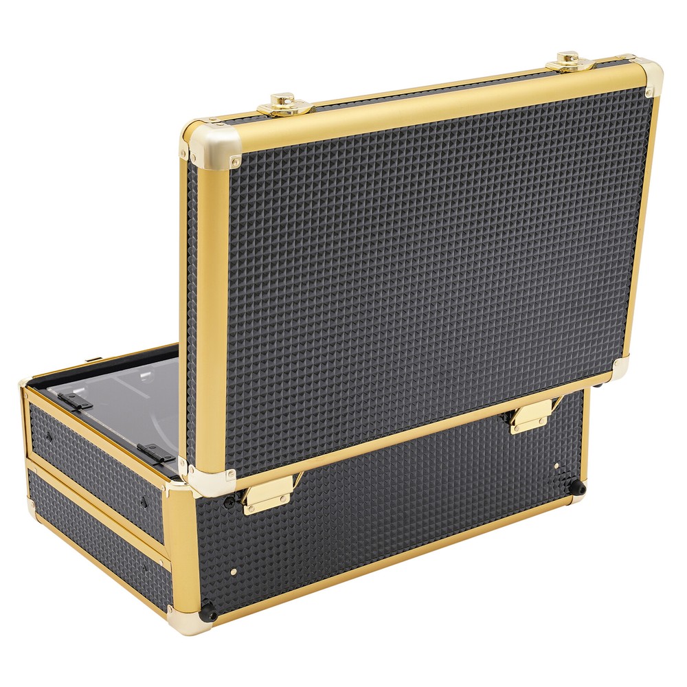 Barber Tool Box Case Organizer Storage Barber Carrying Case with Locks & Keys