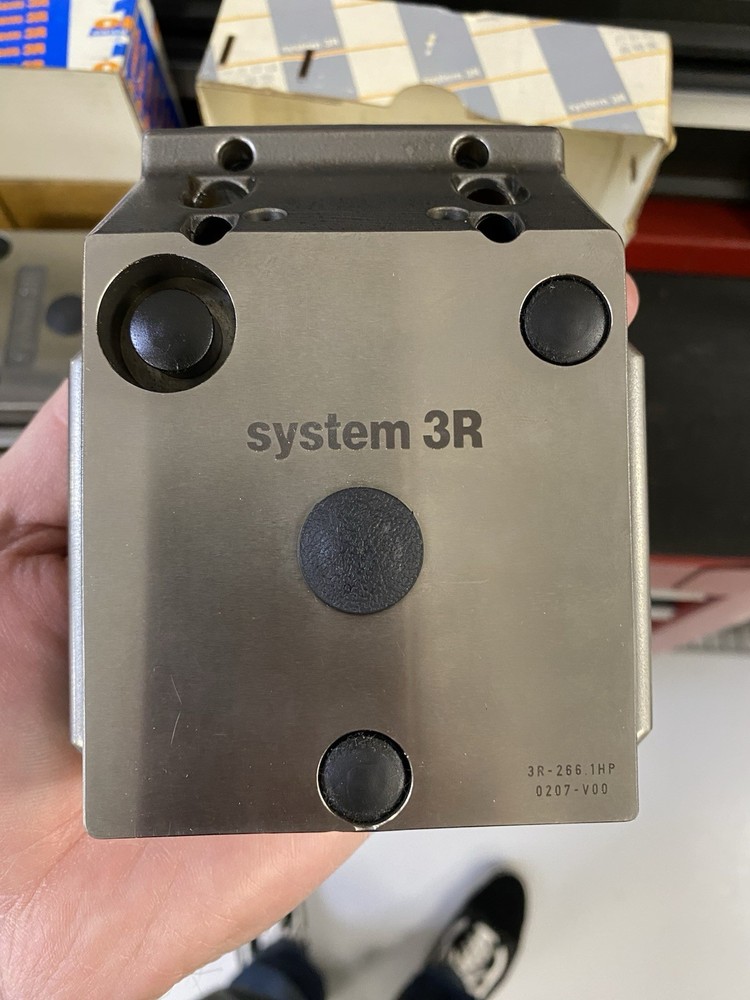 System 3R Fixture Block 3R-266.1HP Rectangular Metal Workholding