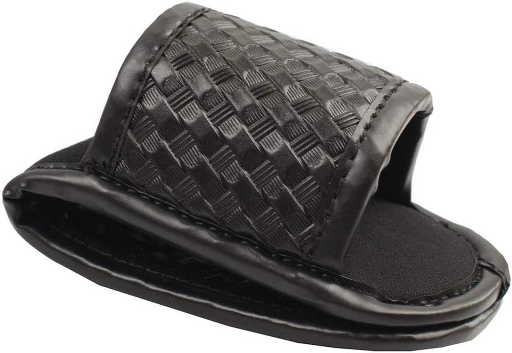 Basketweave Open Top D Cell Compact Light Holder for Duty Belts