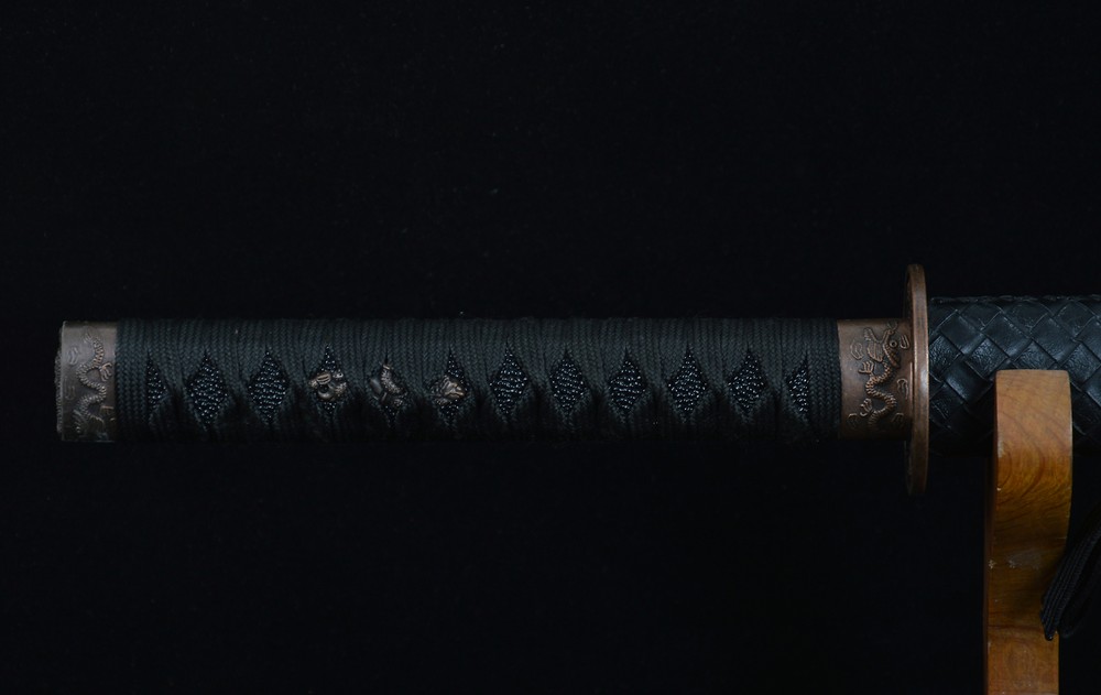 Black Double Edged Ninjato Japanese Samurai Sharp Straight Ninja Practise Sword