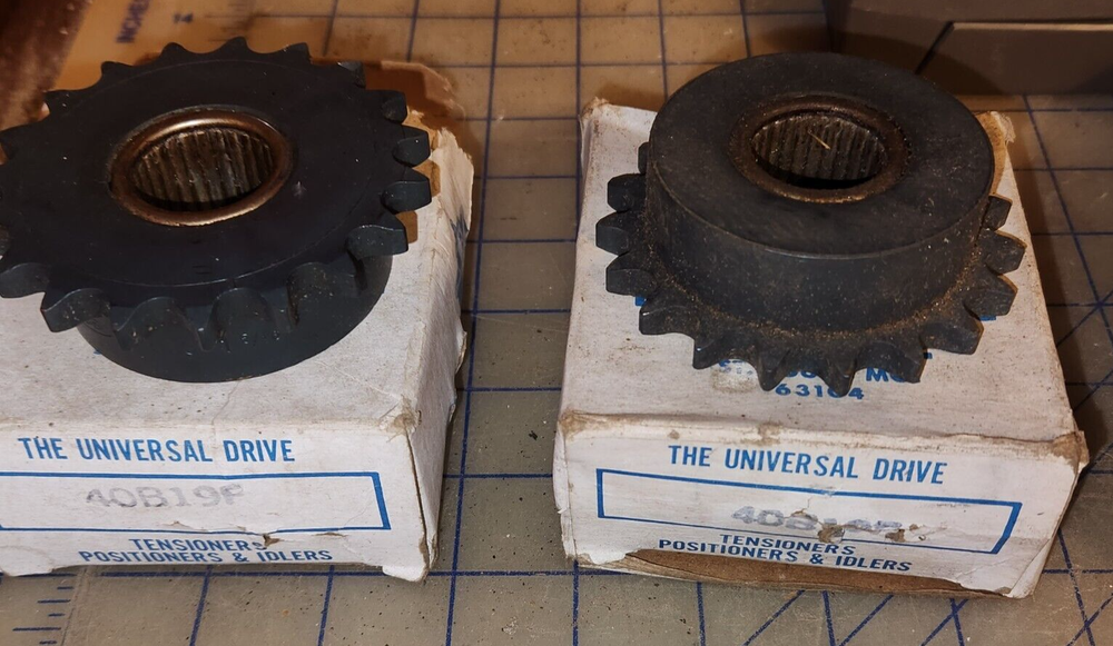 2 - OPEN BOX BREWER MACHINE & GEAR 40B19F GEAR SPROCKETS - NEW -
