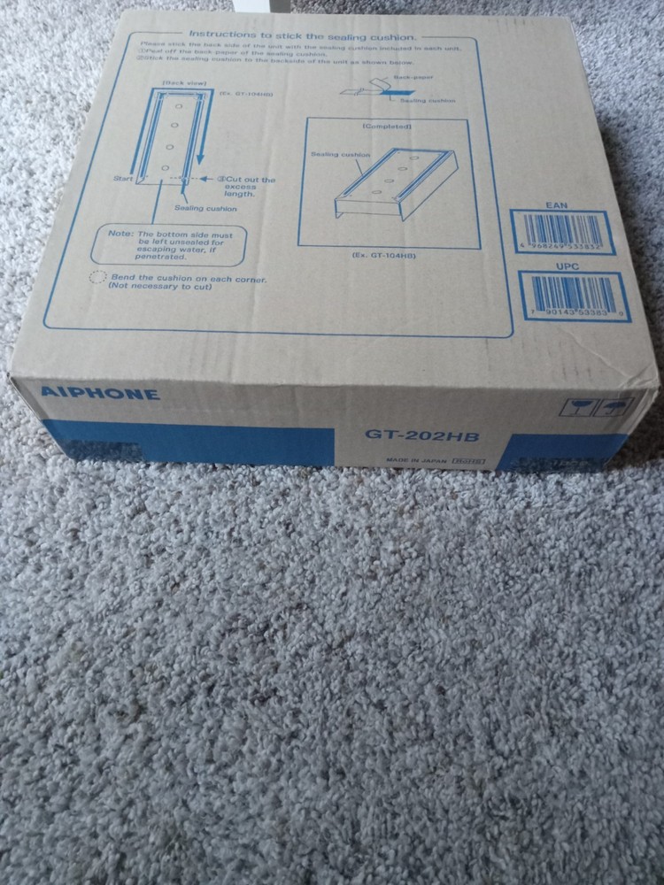 GT-202HB AIPHONE 4 MODULE MOUNTING SURFACE BACK BOX