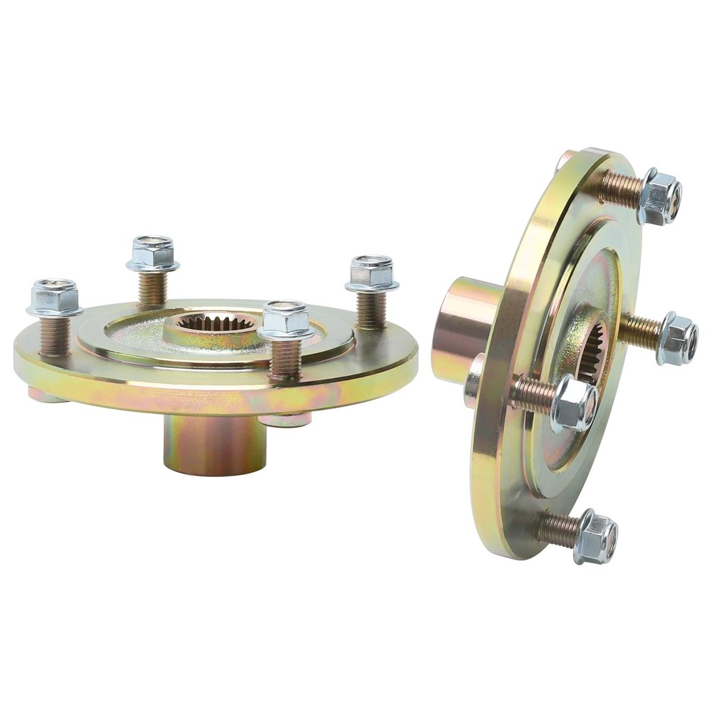 2PCS Rear Axle Wheel Hubs 24 Tooth Spline 4 Stud 110mm Bolt Pattern Left Right