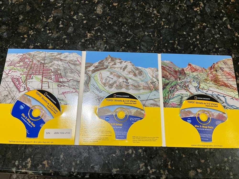 National Geographics Topo Streets & 3-D Views CD