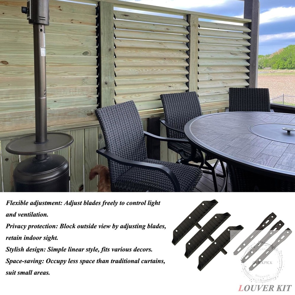 Louver Bracket Kit, Deck Sunblind System, Shutters Hardware System for Windows