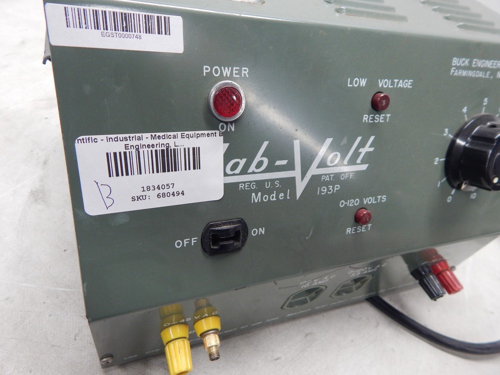 Lab-volt 197 P Variable Power Supply Buck Engineering AC & DC