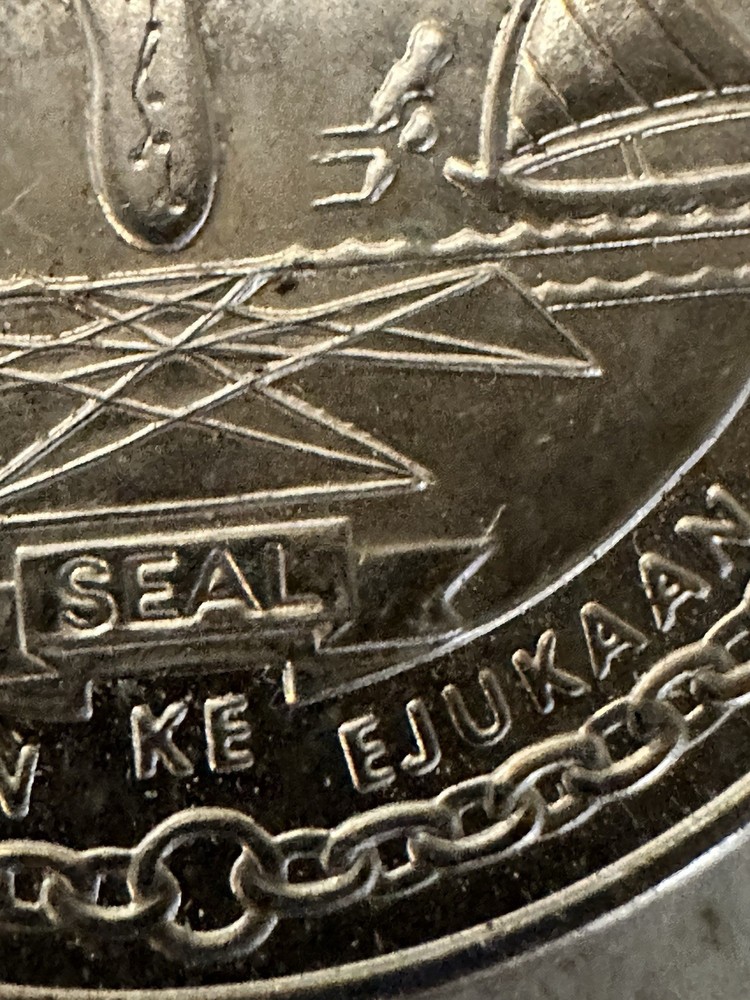 Marshall Islands $5 Space Shuttle Discovery Silver Coin 🚀 Proof-Style