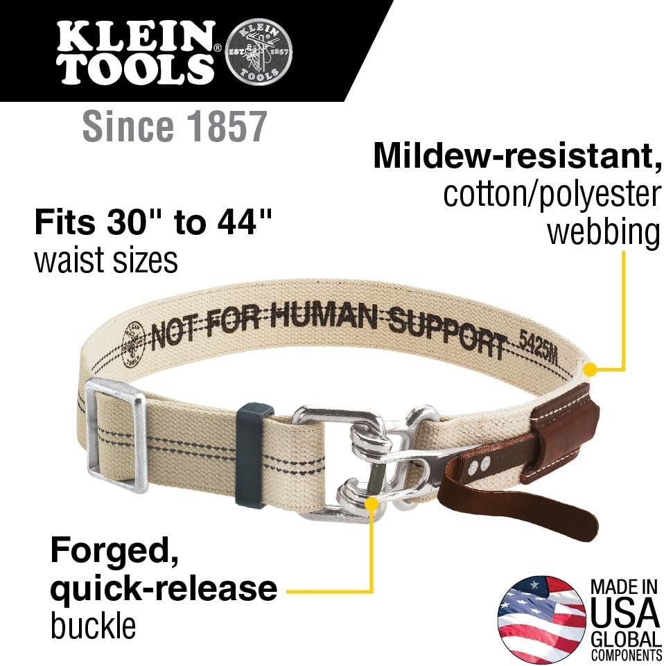 Lightweight Tool Belt with Quick Release