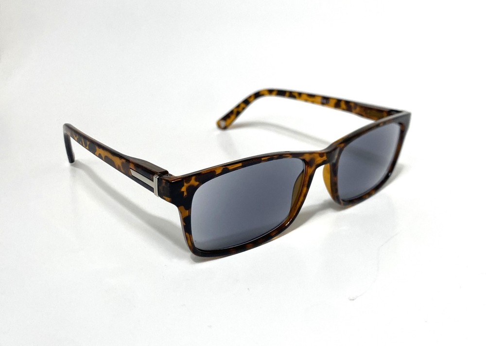 spring hinges UV SUN READERS rectangle TORTOISE FRAME  powers +1.75 +2.00 +2.75