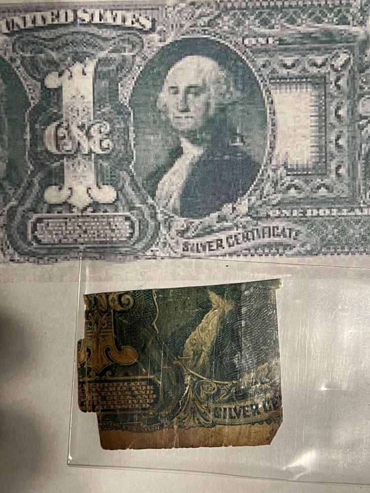 1896 Silver Certificate Fragment *Read