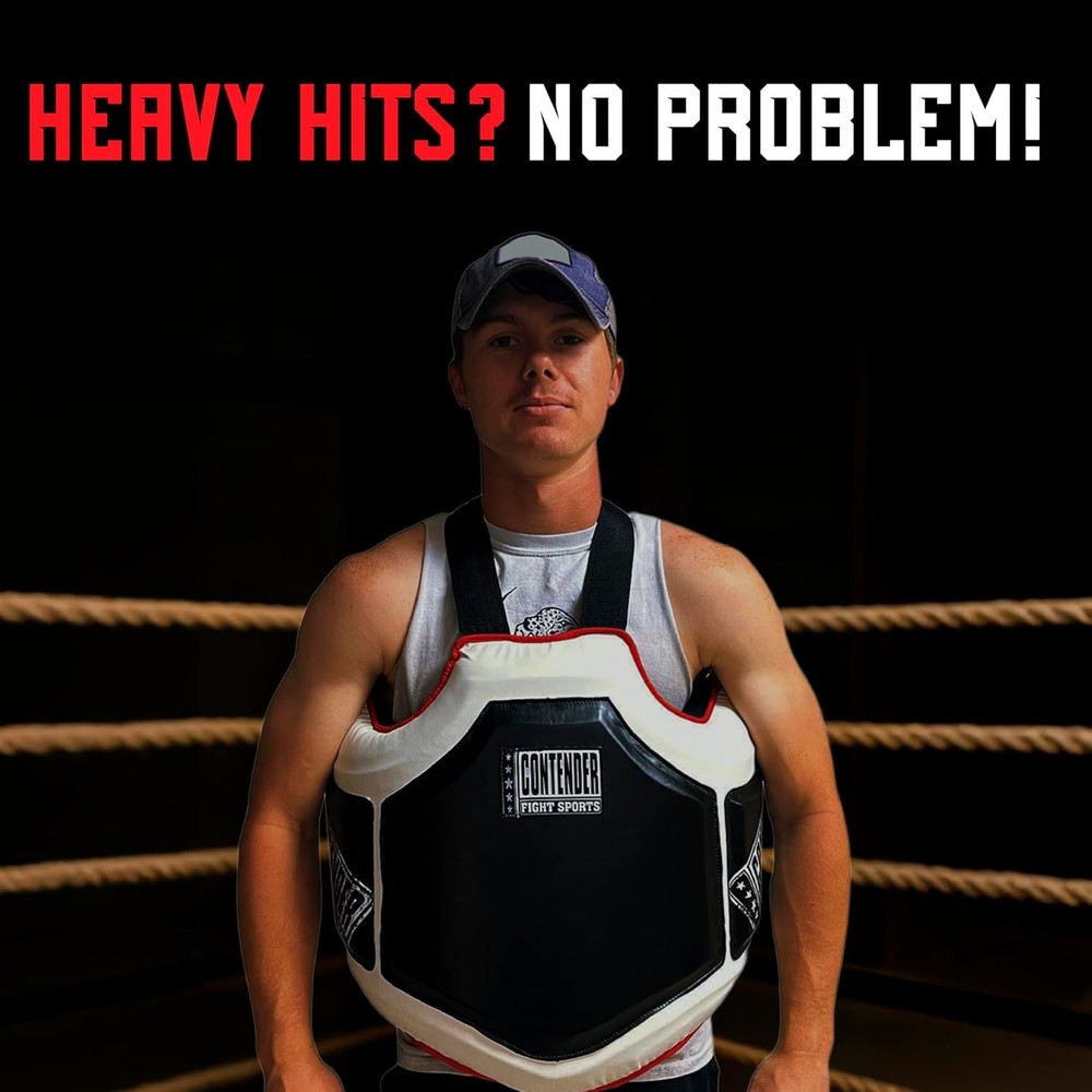 Heavy Hitter Boxing Body Protector PBP Black/White