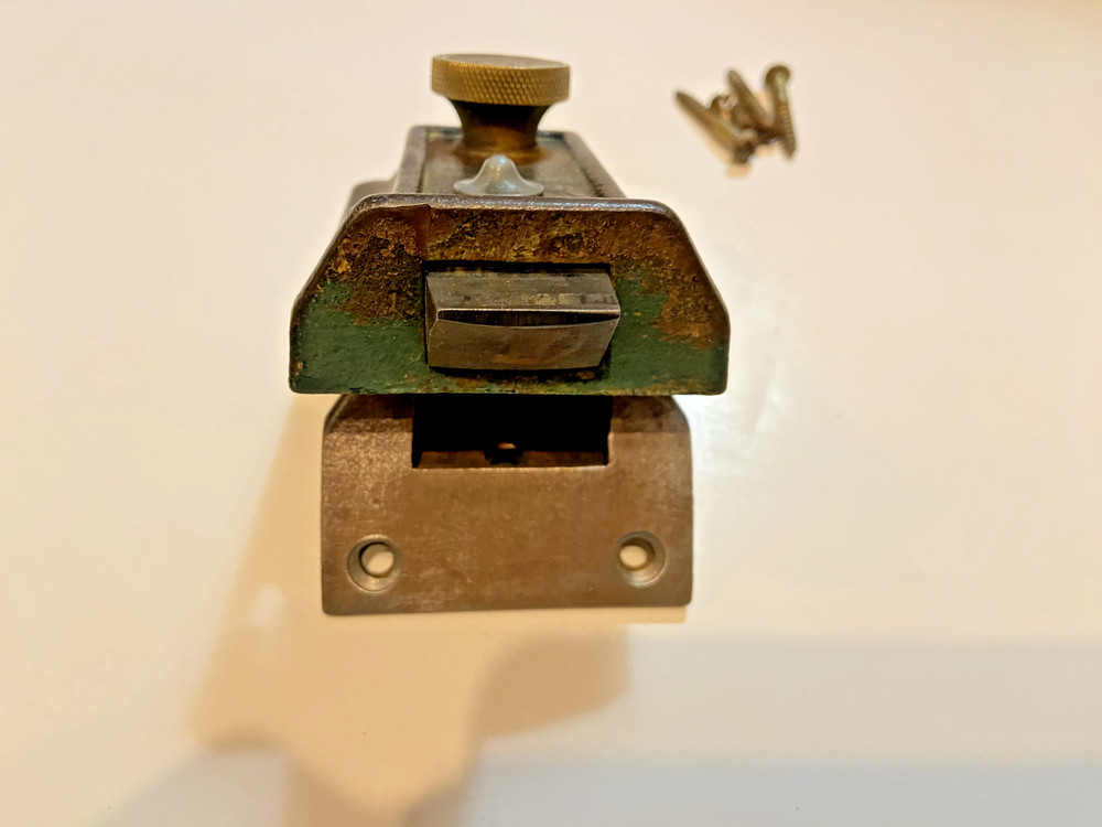 Vintage Dead Bolt Lock Set 988 24 Cast Iron
