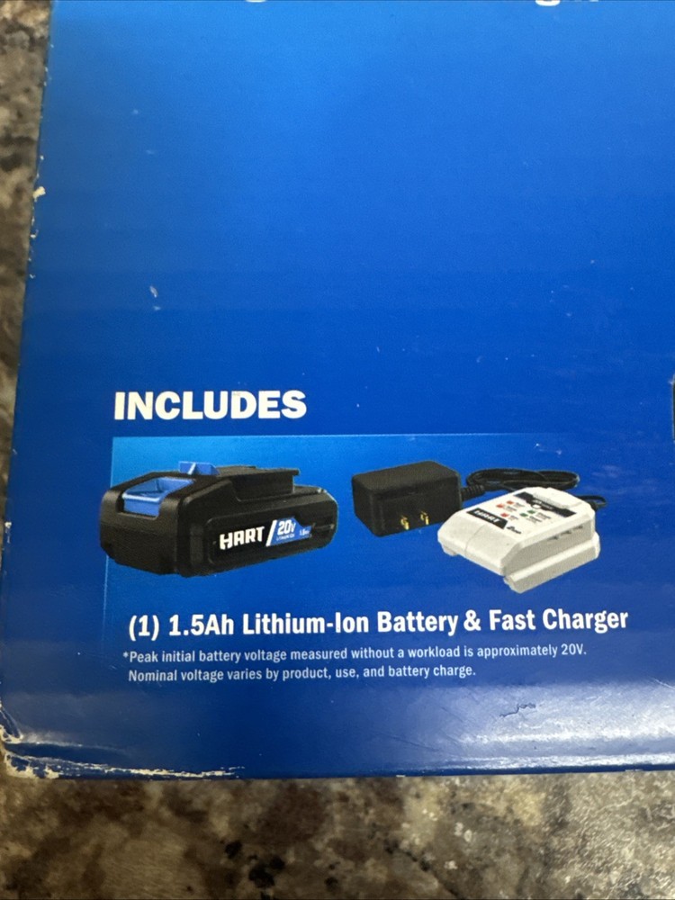 HART 20V Cordless Impact Driver Kit (HPID01B)