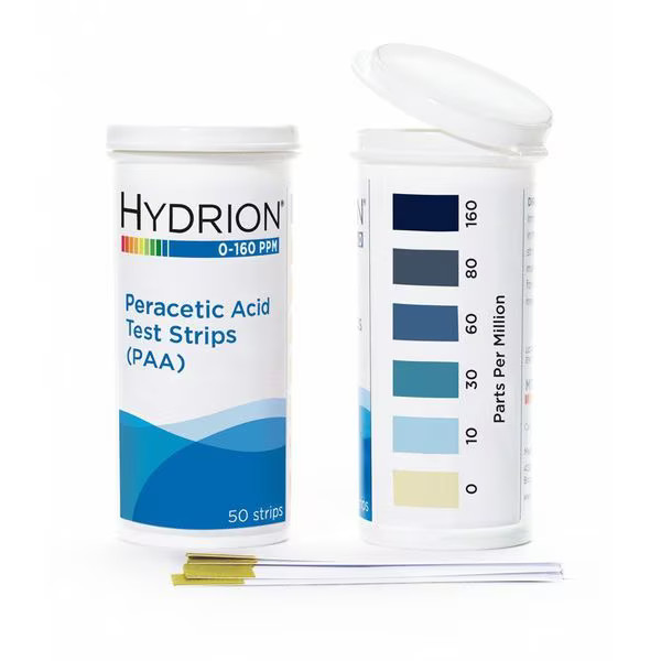 Hydrion Peracetic Acid Test Strip,50 Strips PAA160 Hydrion PAA160