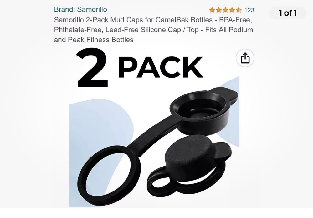 2-Pack Mud Caps for Camel Back  Bottles