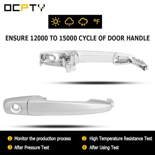 Door Handle Exterior Front Driver Passenger Side Replacement fit 2007-2012