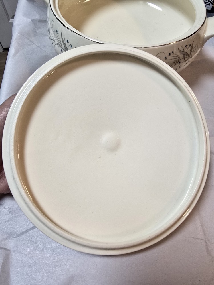 Vintage Ceramic Caserole Dish Celeste Pattern by Homer Laughlin