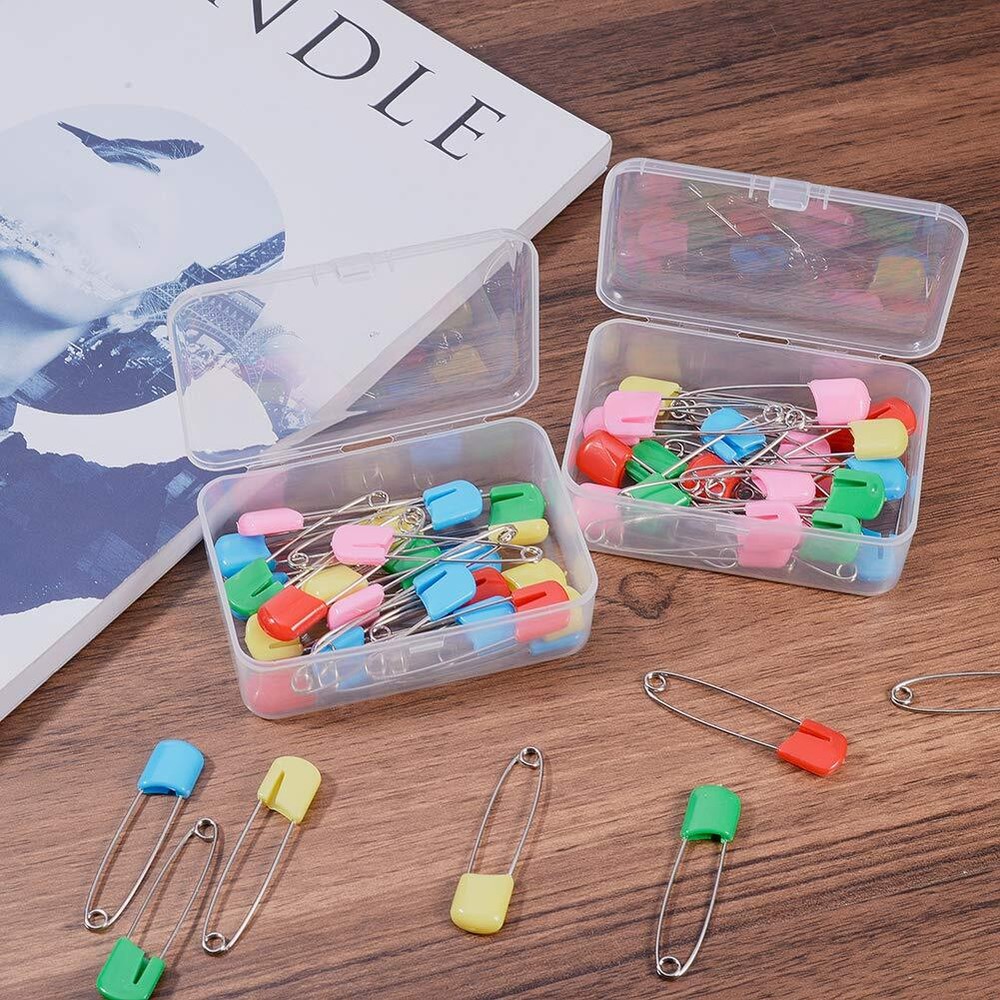 BENECREAT 12 Pack 3.5x2.4x1.2 Inches Rectangular Clear Plastic Bead Storage B...