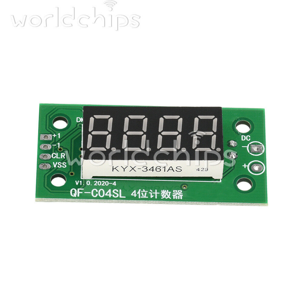 DC4-40V 0-9999 Electronic Digital Counter Module With Power Cut Memory Function