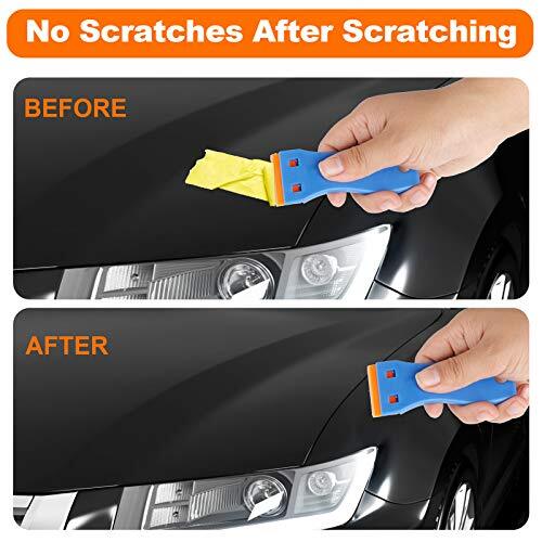 Plastic Razor Blade Scraper, 2PCS Scraper Tool with 60PCS Plastic Blades