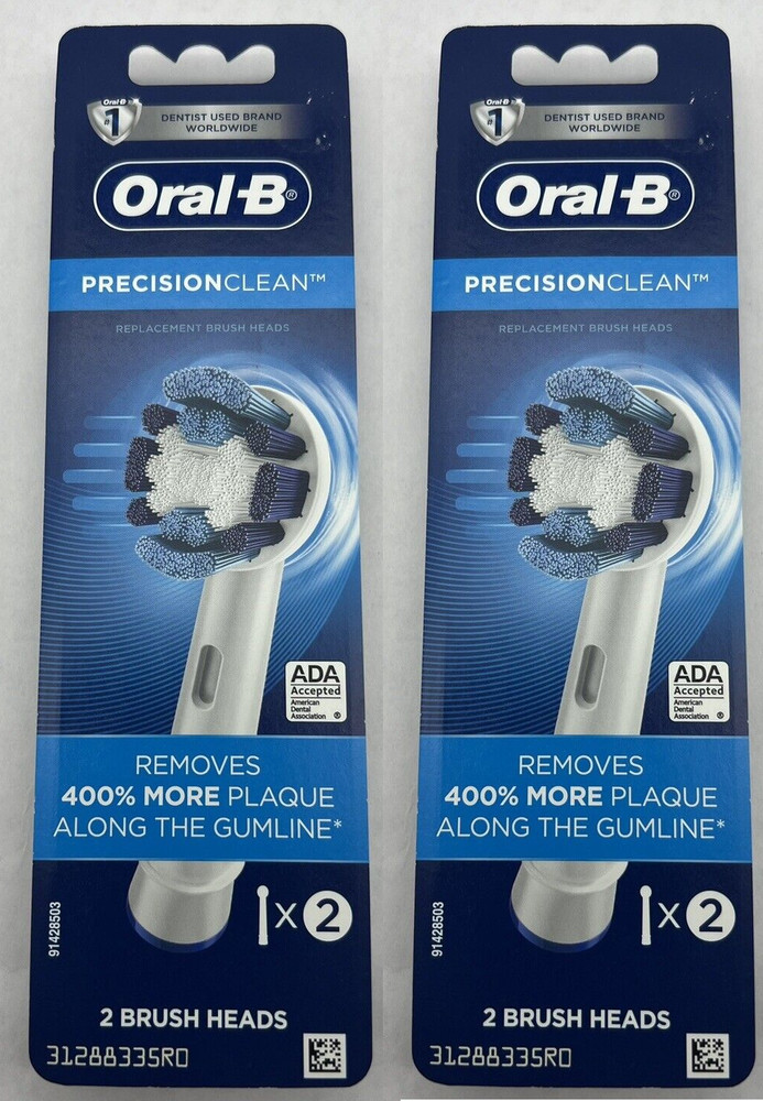Oral-B Precision Clean Replacement Brush Heads, 2 Count