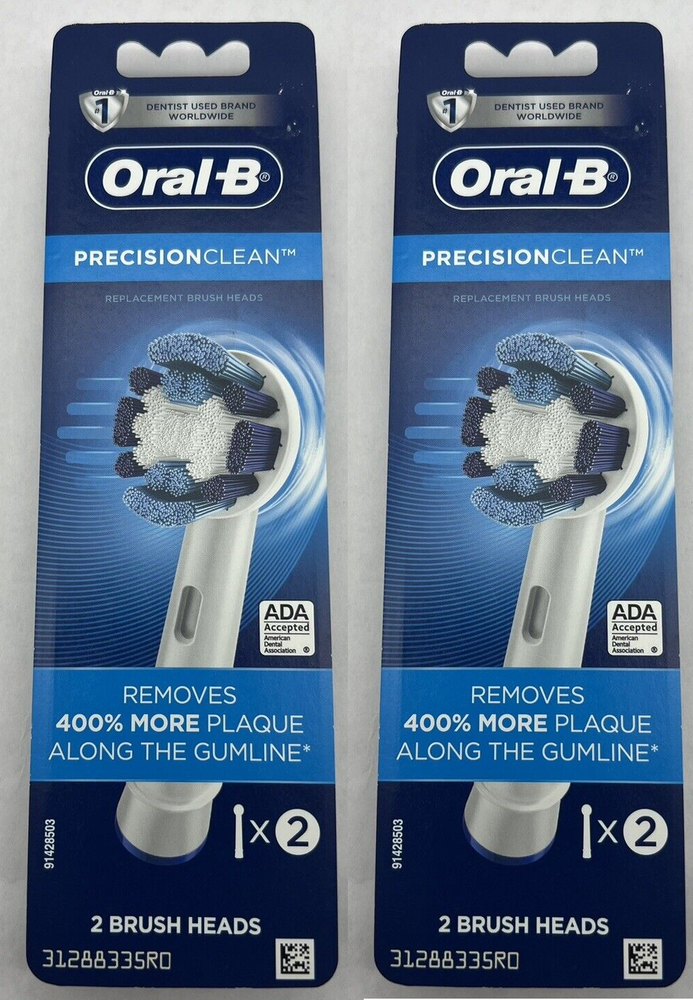 Oral-B Precision Clean Replacement Brush Heads, 2 Count