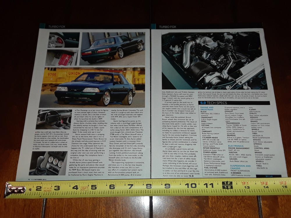 1991 MUSTANG LX 5.0 ORIGINAL 2012 ARTICLE