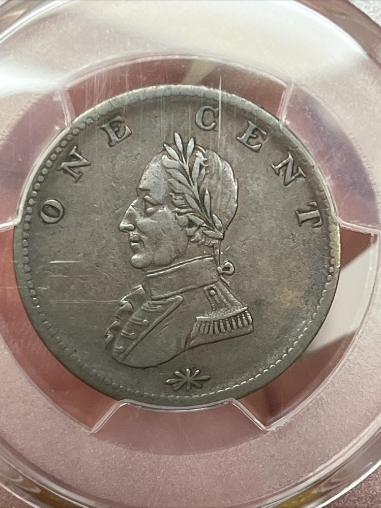 George Washington Doubled Head Colonial Copper Large Cent PCGS AU50