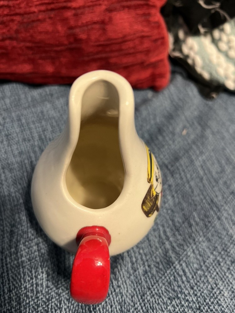 Ceramic Snowman Mini Pitcher Creamer MCM Design
